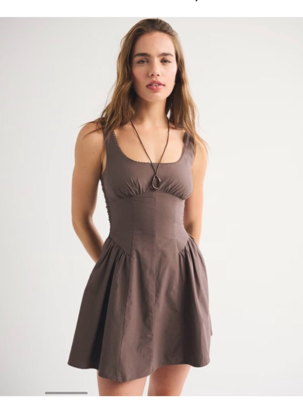 Abercrombie & Fitch Brown Mini Dress